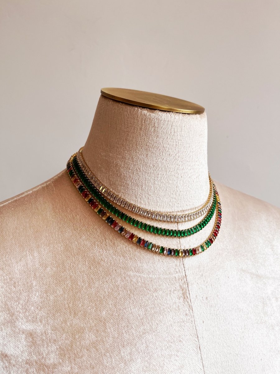 Cubic Zirconia (CZ) Tennis Necklace (Multiple Styles) - Made X Hudson