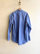 “Blake” Blue Carrot Print Shirt (Reworked) - Made X Hudson