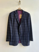 Dark Navy Plaid Blazer (Vintage) - Made X Hudson