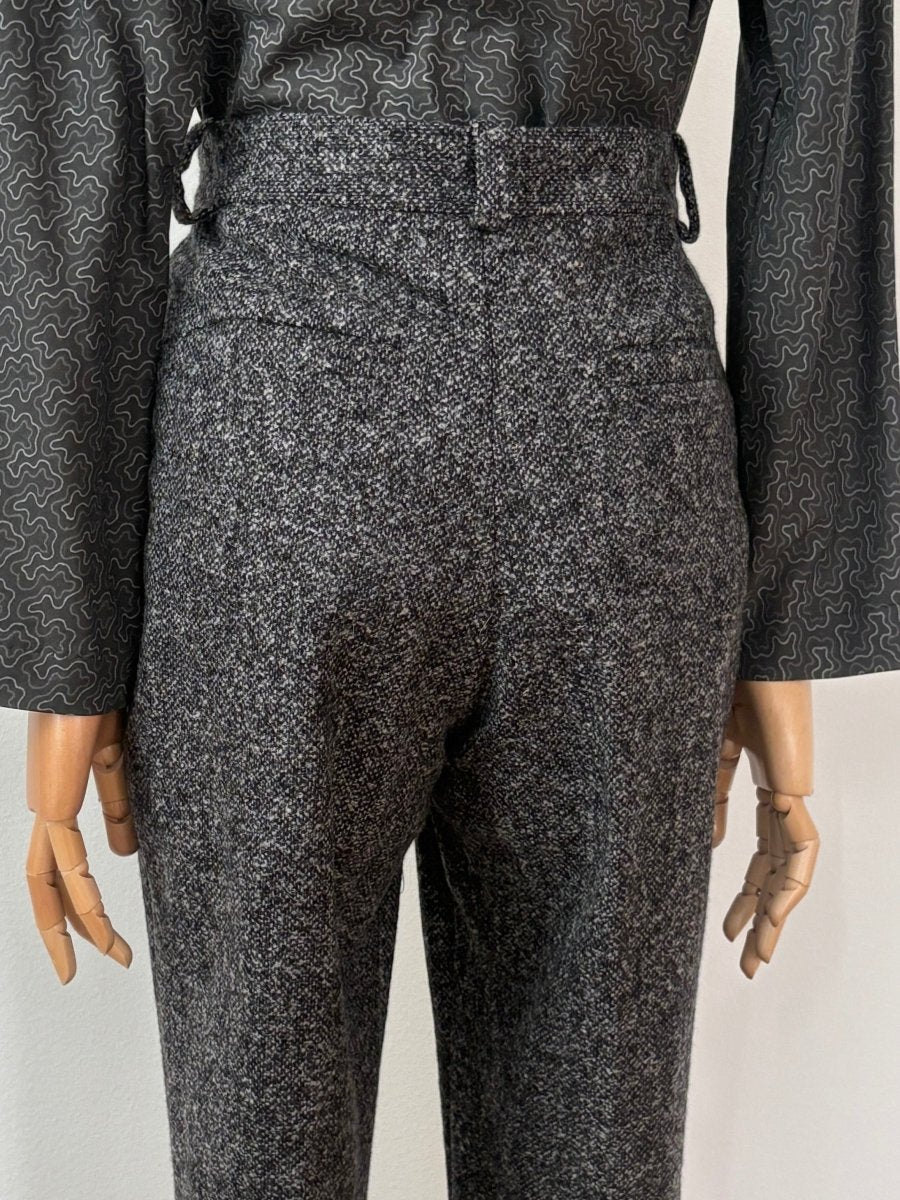 Bronwen Pant in H.S. Cashmere Boucle Sharkskin - Made X Hudson