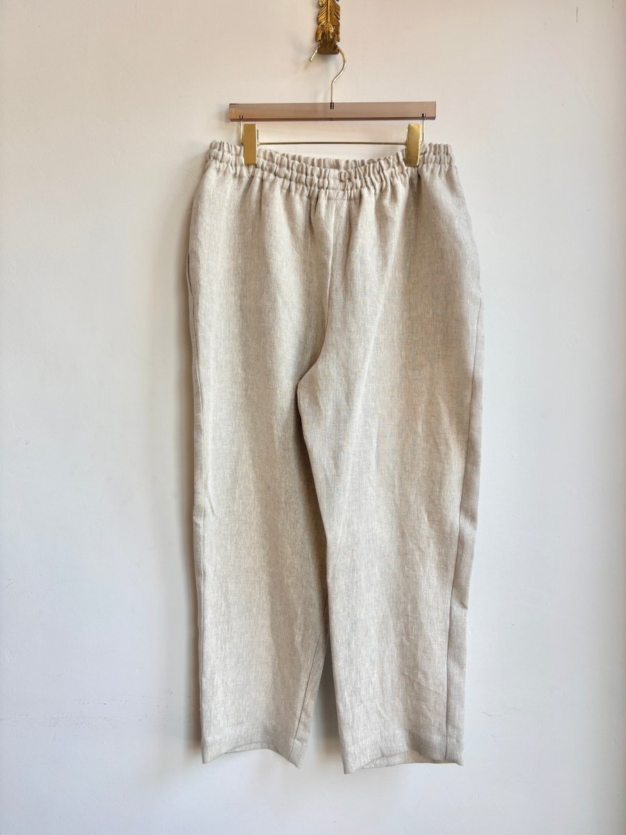 Natural Linen Long Joggers - Made X Hudson