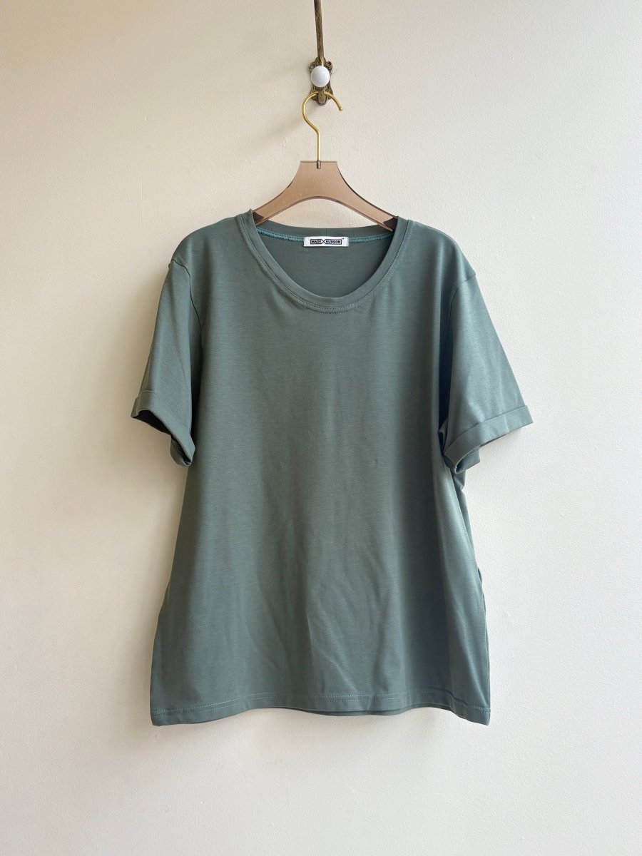 391 Tee in Dark Cyan Cotton - Made X Hudson