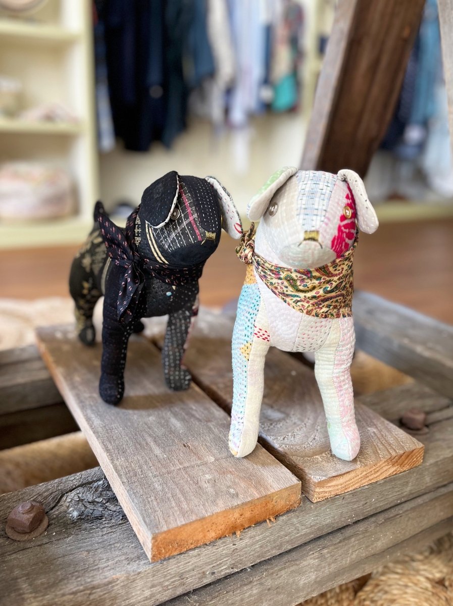 Kantha Darby Dog Cotton Art Doll | Multiple Colors - Made X Hudson