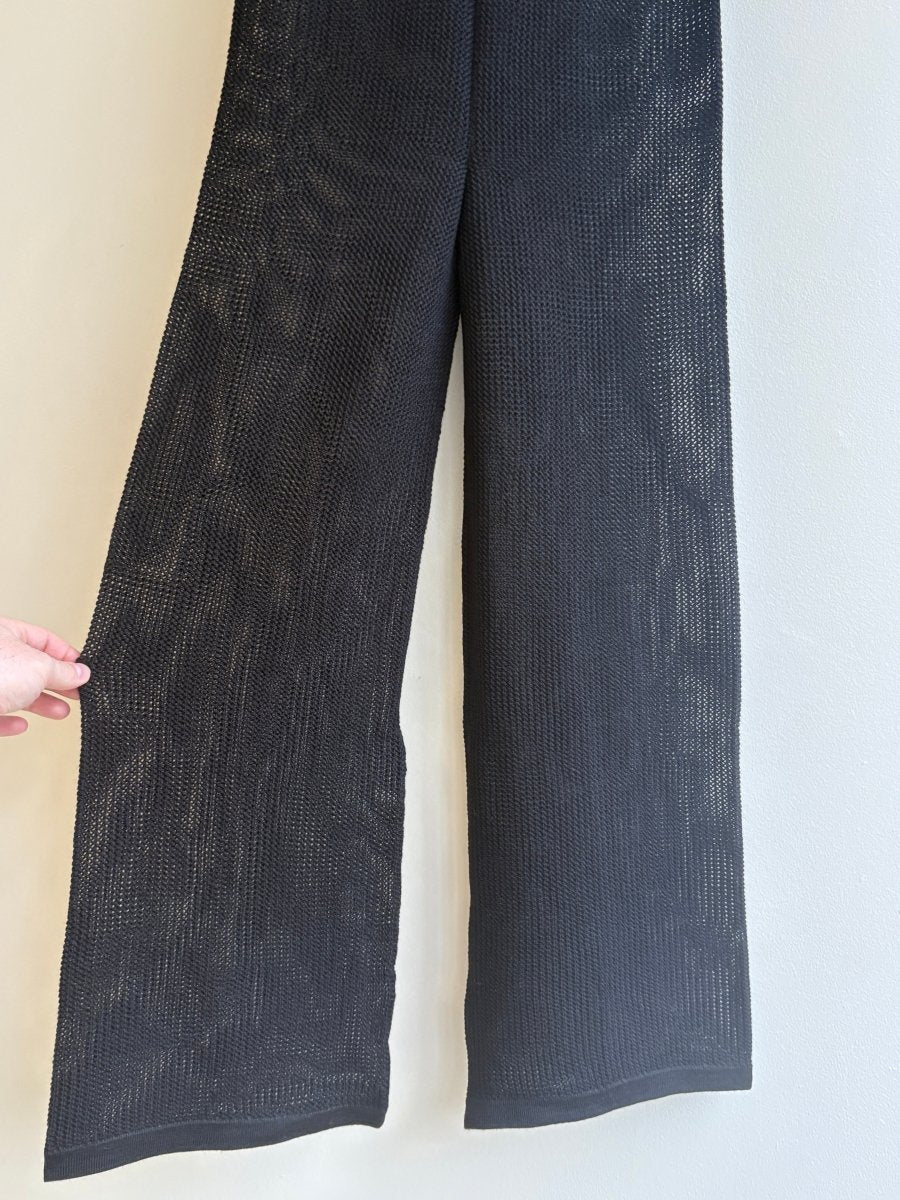 Knitted Alpaca Openwork Pants (Women's) - Made X Hudson