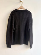 Black Alpaca Crew Sweater - Made X Hudson