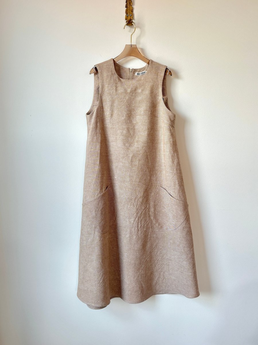 Tan Wool - Hemp Chore Dress - Made X Hudson