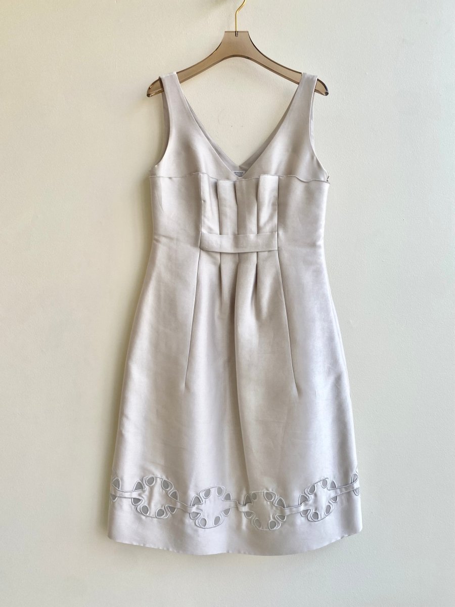 Richard’s Greenwich | Pleated Silver Dress (Vintage) - Made X Hudson