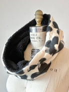 Black Flower Fleece Cowl - Made X Hudson