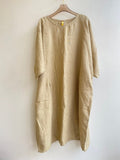 Wheat Linen Gallery Dress - Made X Hudson