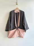 Black Marl Tweed & Blush Pink Chore Jacket - Made X Hudson