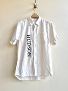 “Felix” White Hudson Print Shirt (Reworked) - Made X Hudson