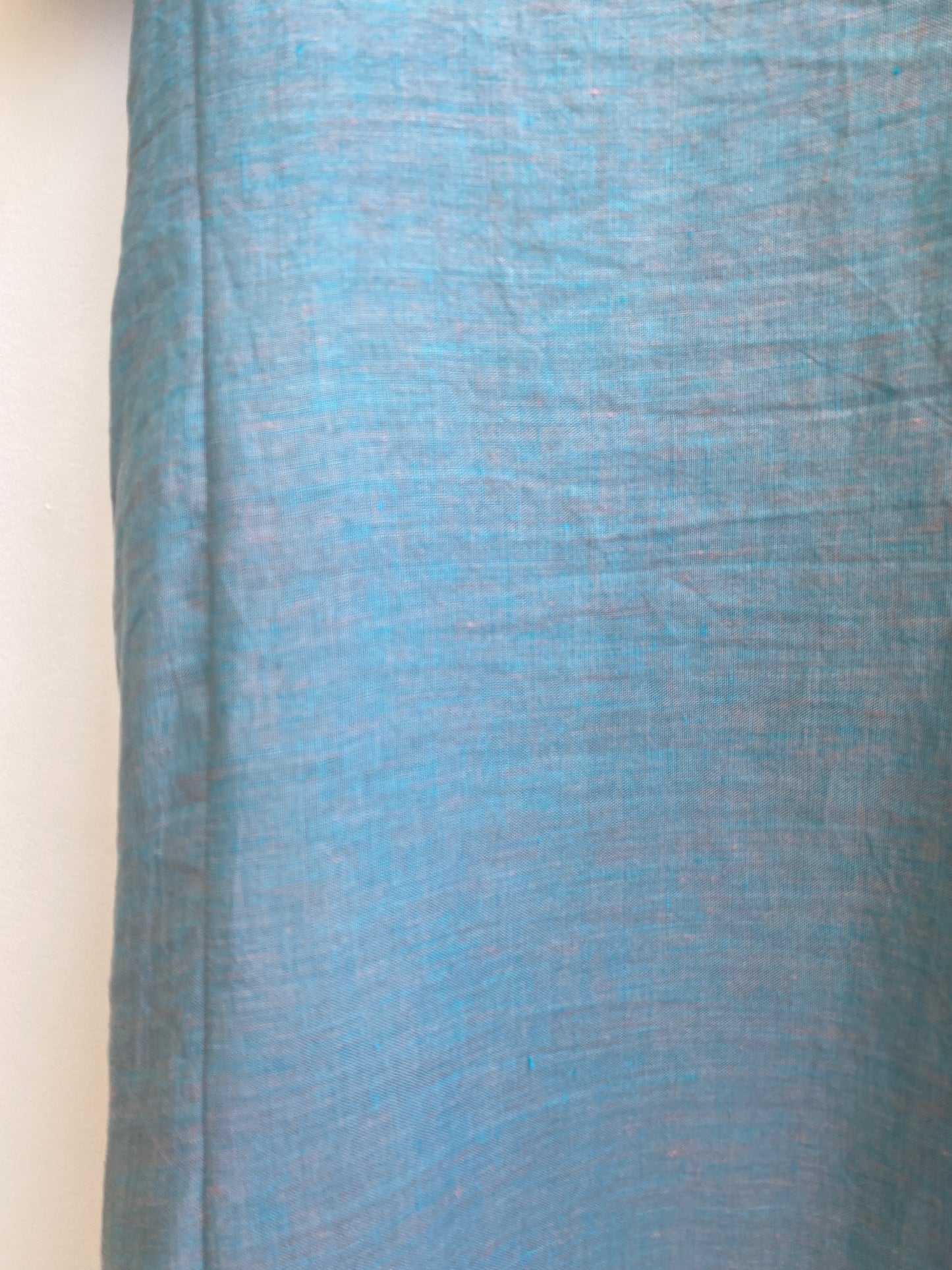 Zero Waste Pale Blue Gathered 3/4 Sleeve Dress