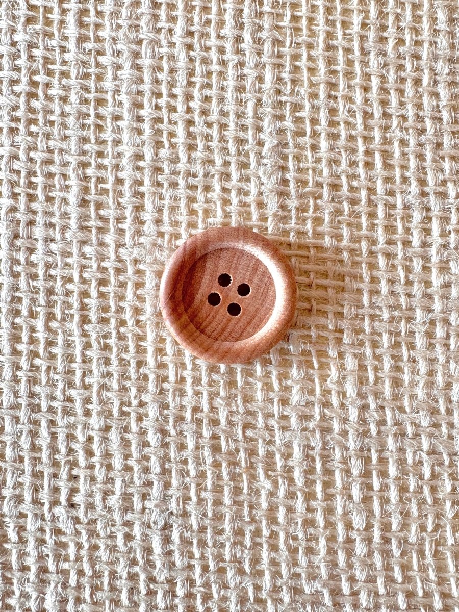 Dark Wood Grain Buttons | 6 pack (Multiple Sizes) - Made X Hudson