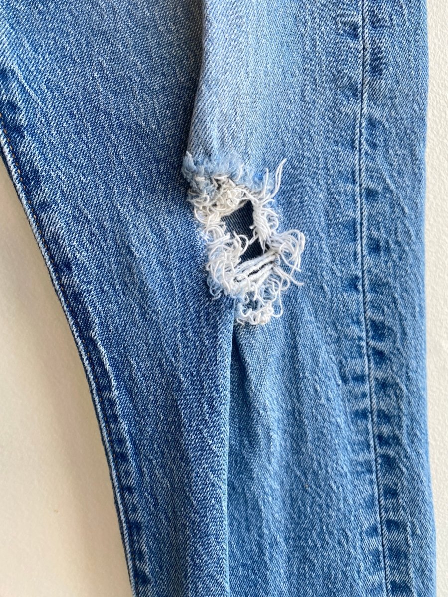 Robot Hand - Patched and - Embroidered Jeans (Reworked) - Made X Hudson