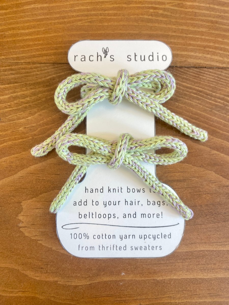 Knitted Hair Bow Ties (Multiple Colors) - Made X Hudson