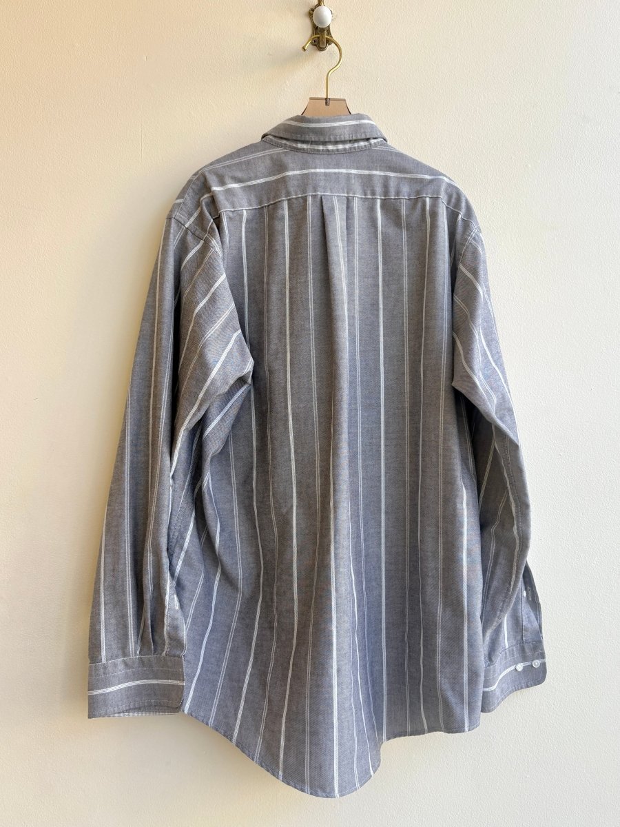 "Ryan” Grey Stripe Spring Onion Print (Reworked) - Made X Hudson