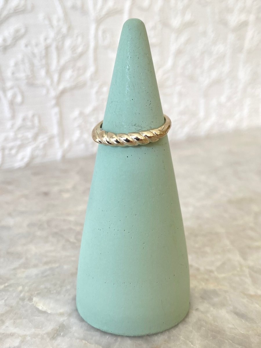Brass Simple Croissant Stacking Ring - Made X Hudson