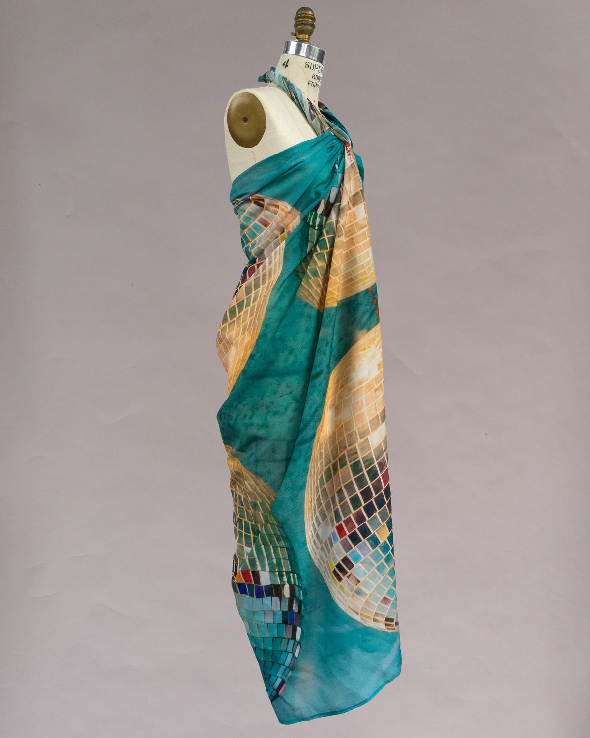 Sarong Tie Wrap Dress (Disco) - Made X Hudson