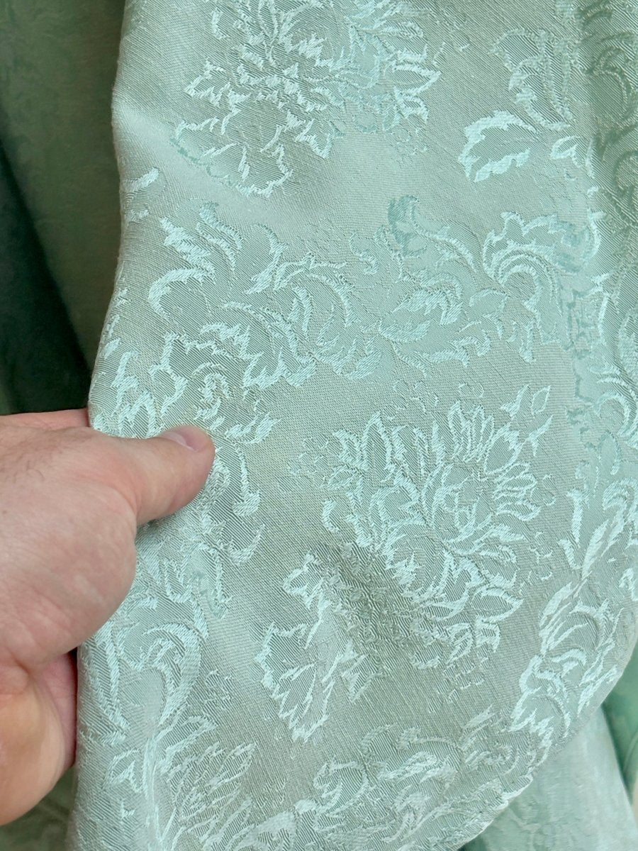 Sage Floral Brocade Zero - Waste Dress - Made X Hudson