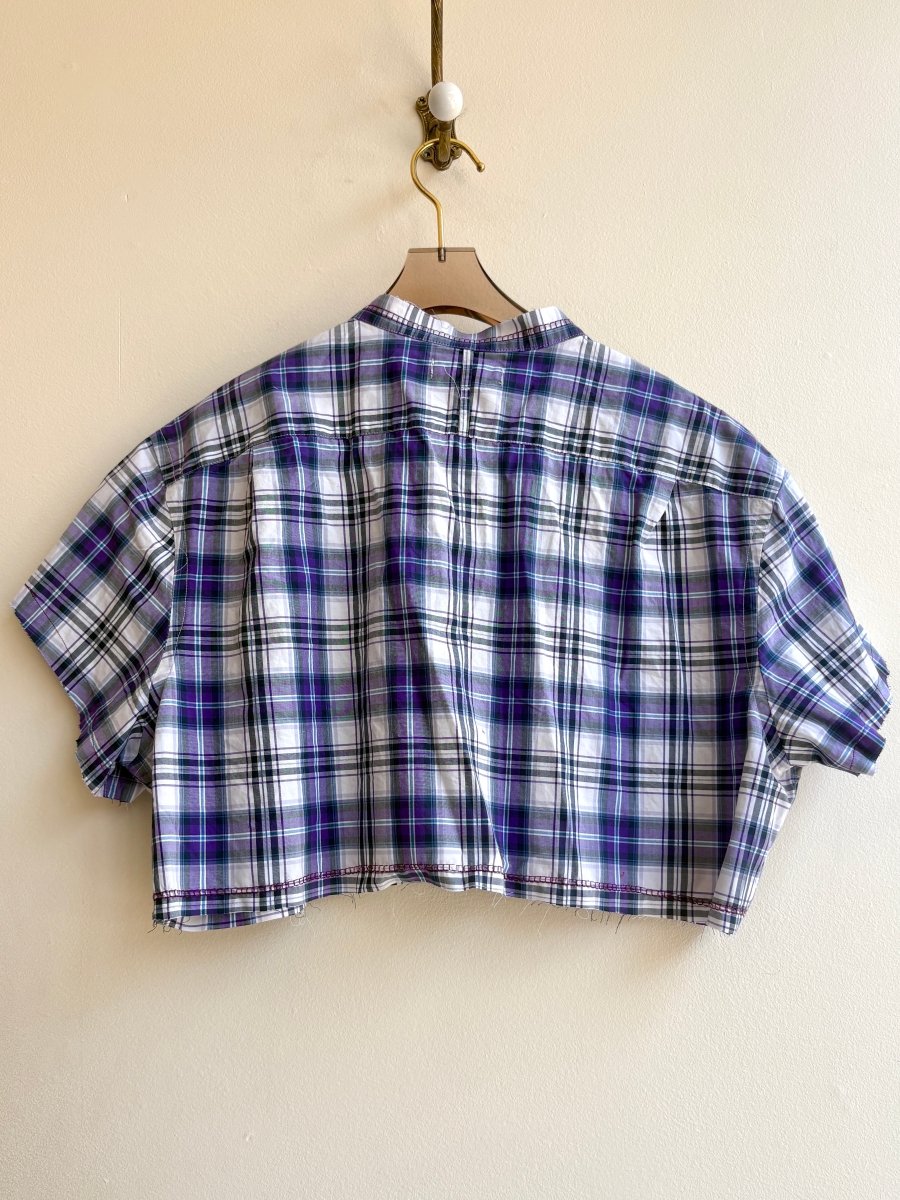 The Valley Shirt in Violet and Blue Plaid (Reworked) - Made X Hudson