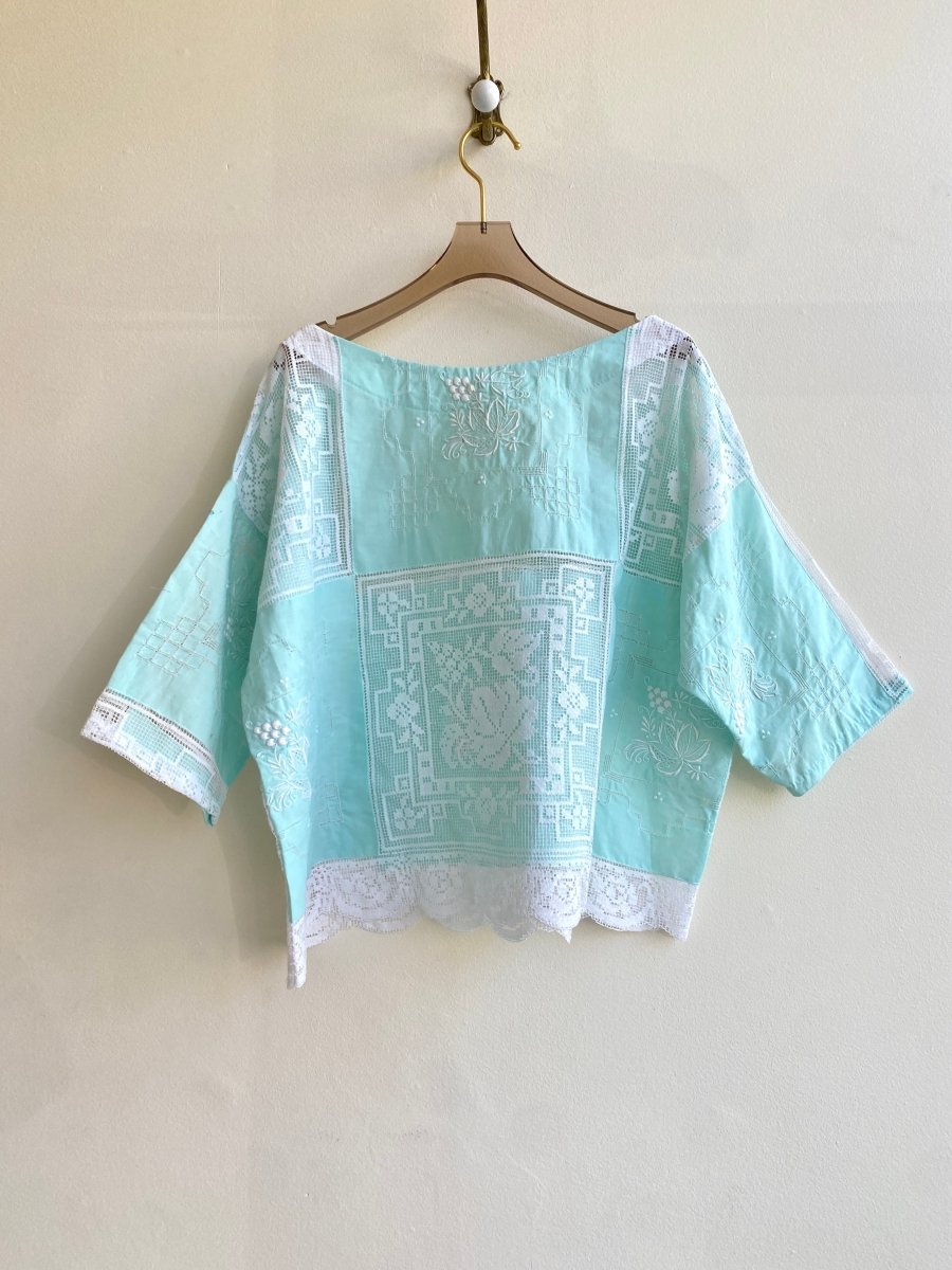 Mint Heirloom Lace Top - Made X Hudson