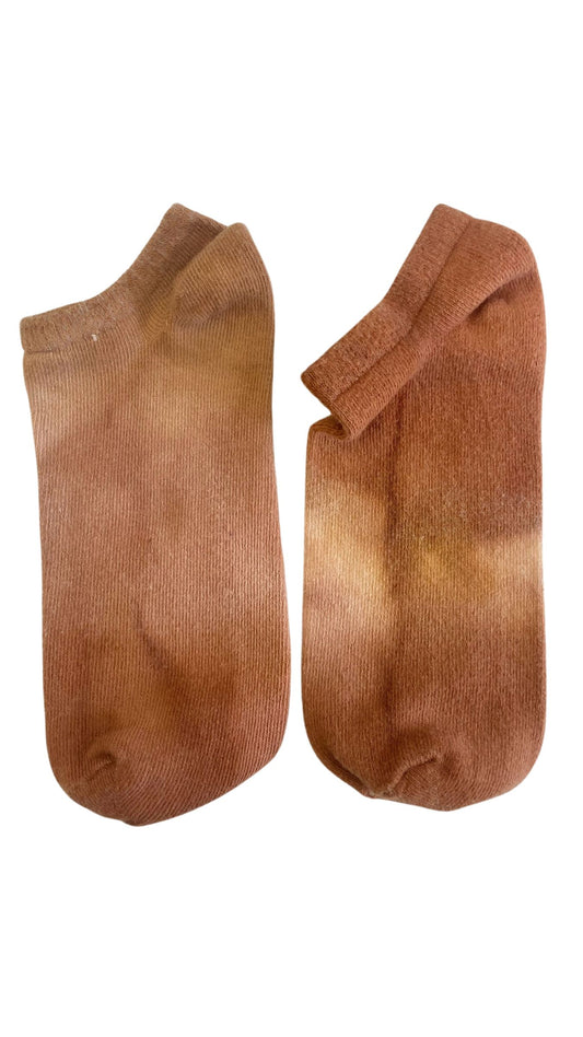 Rust Natural Hand Dyed Socks (Reworked)