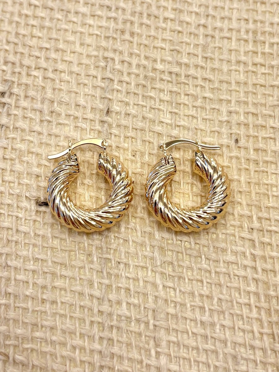Everyday Croissant Twist Hoops - Made X Hudson