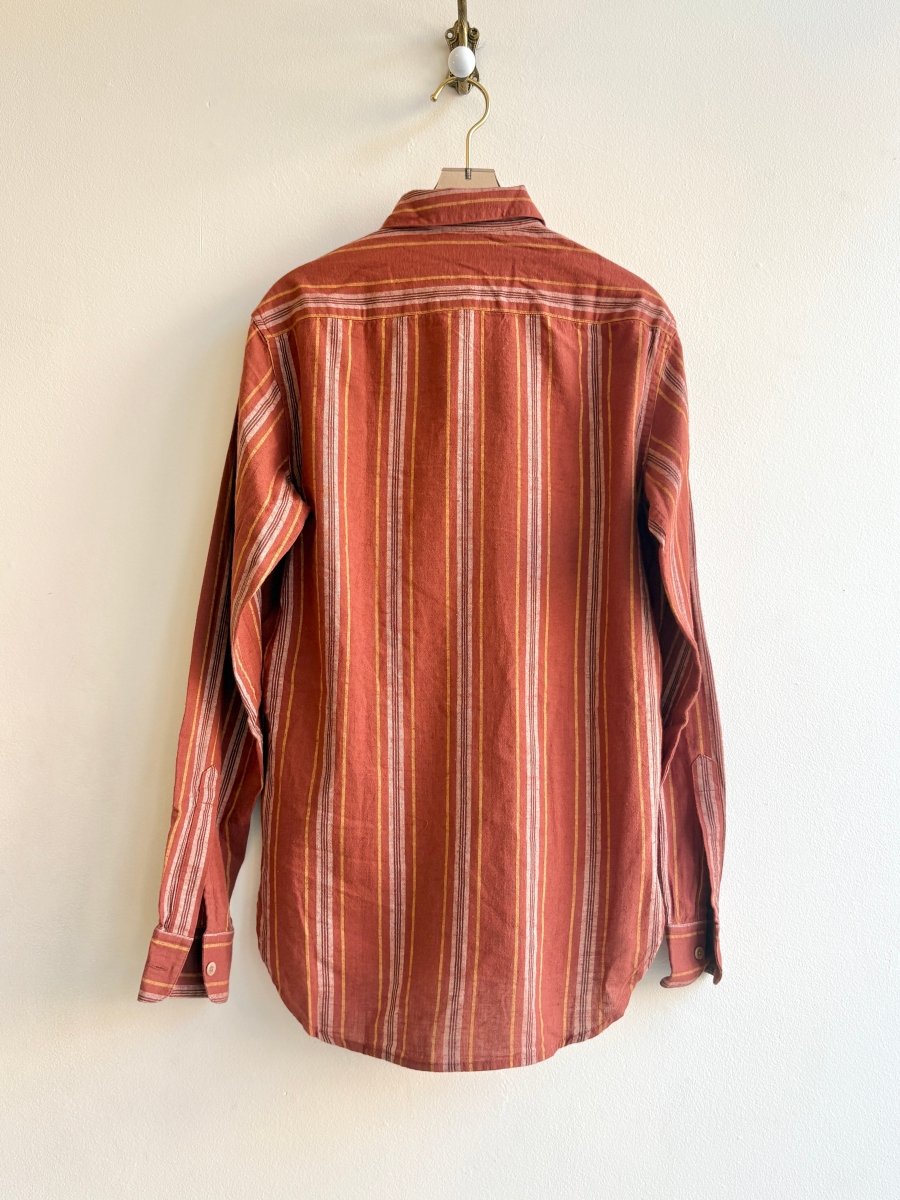 The Work Shirt in Brushed Cotton Flannel | Rust - Made X Hudson