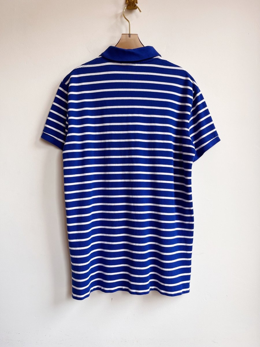 Polo by Ralph Lauren | Blue Striped Polo Shirt (Vintage) - Made X Hudson
