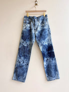 "Rachel" Jeans Distressed Wash Dark Blue Denim (Reworked) - Made X Hudson