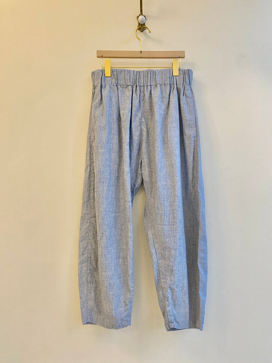 Chambray Blue Hemp/Cotton Studio Pant