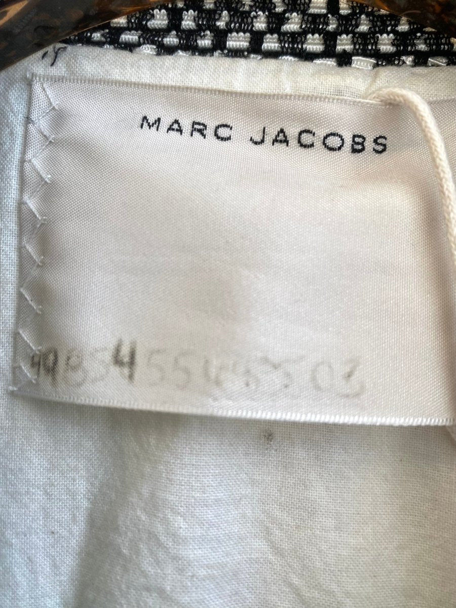 Marc Jacobs | Runway Piece Black & White Mock Tweed Coat (Vintage) - Made X Hudson