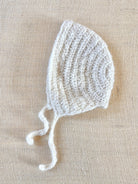 Cloud White Bonnet with Ties | Crocheted - Made X Hudson