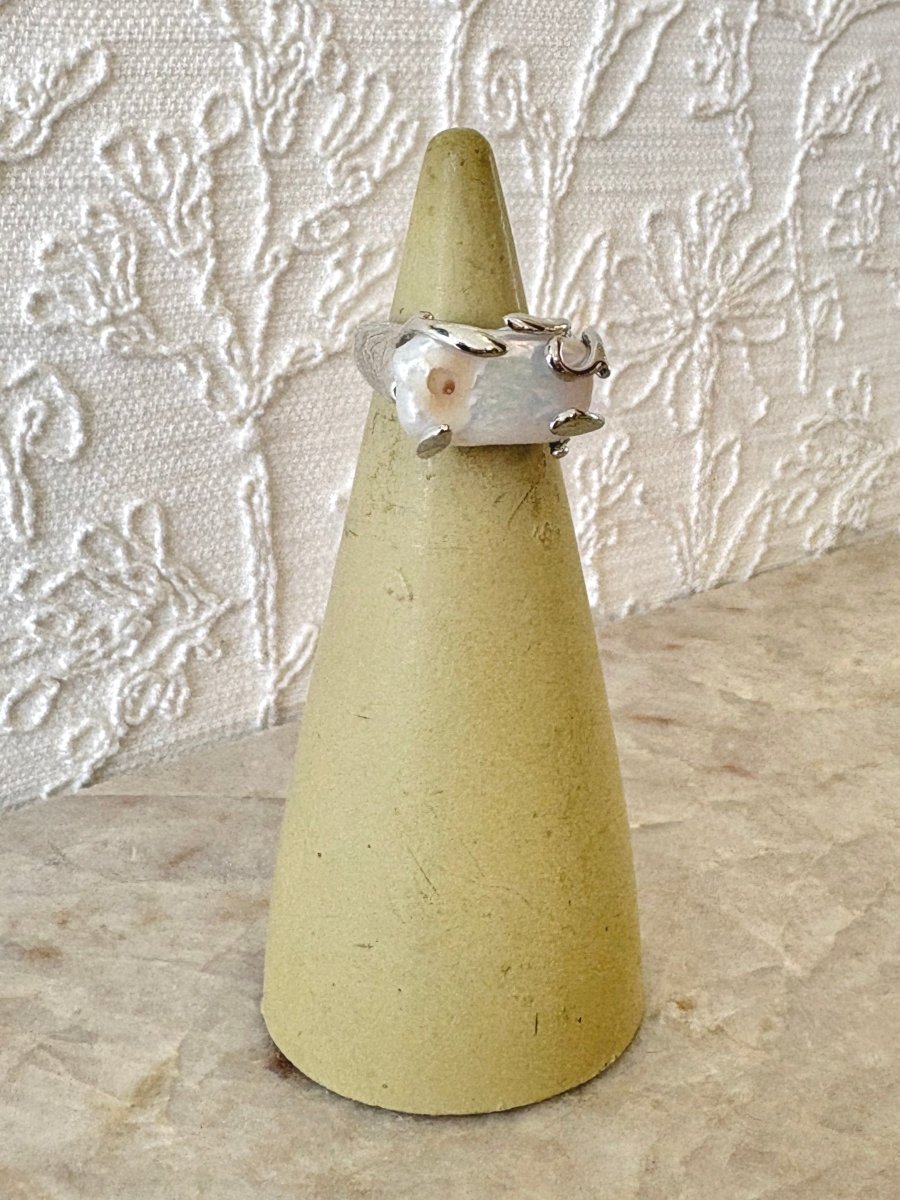 Adjustable Fresh Water Pearl Cocktail Ring - Made X Hudson