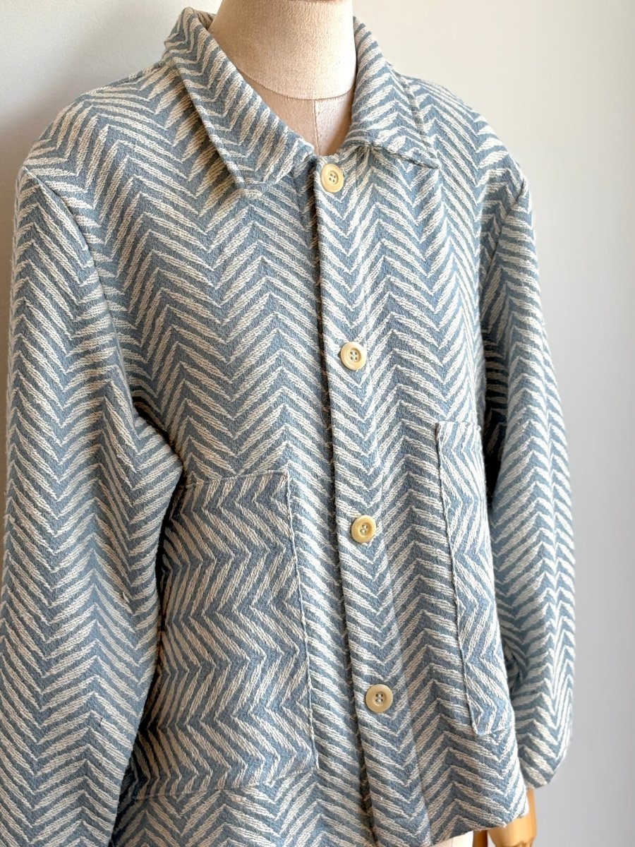 Blue Bates Coverlet Utility Jacket - Made X Hudson