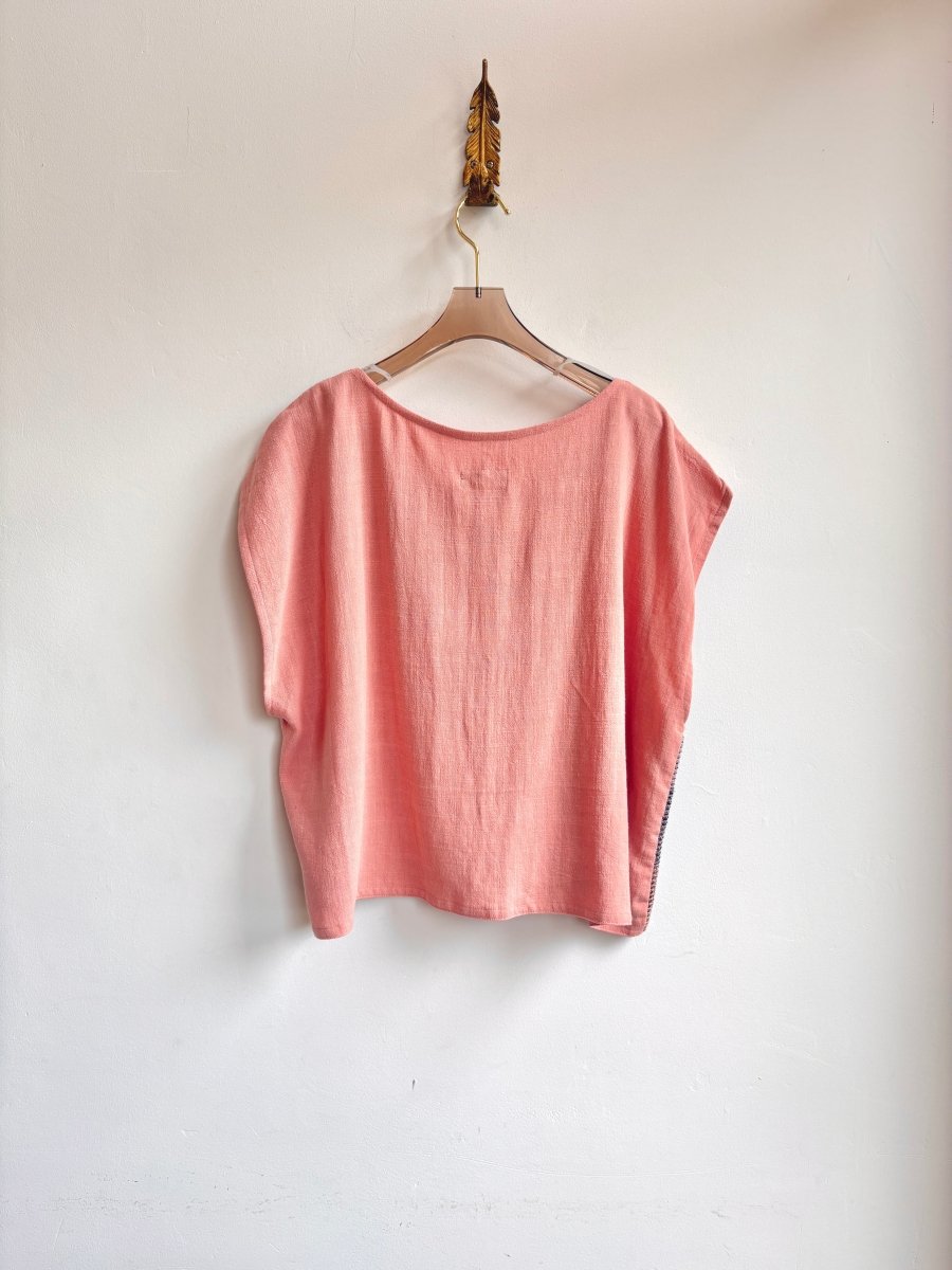 Handwoven Blouse in Plum & Blush - Made X Hudson