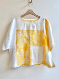 Amber Gold and White Brocade | Picnic Top - Made X Hudson