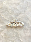 Solid Sterling Silver Third Eye Charm Amulet - Made X Hudson