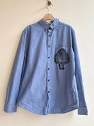 “Colin” Blue Chambray Artichoke Pocket Print (Reworked) - Made X Hudson
