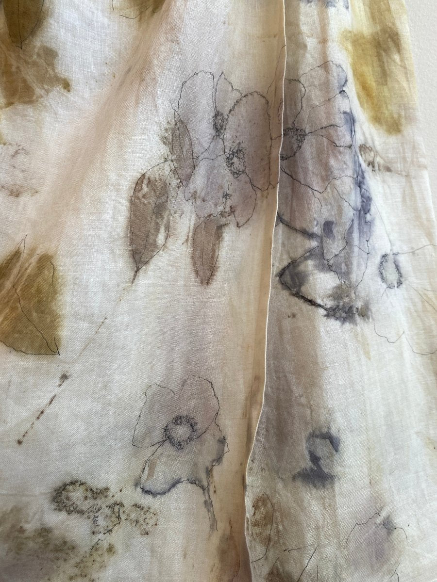 Linen Eco - Printed Skirt (Reworked) - Made X Hudson