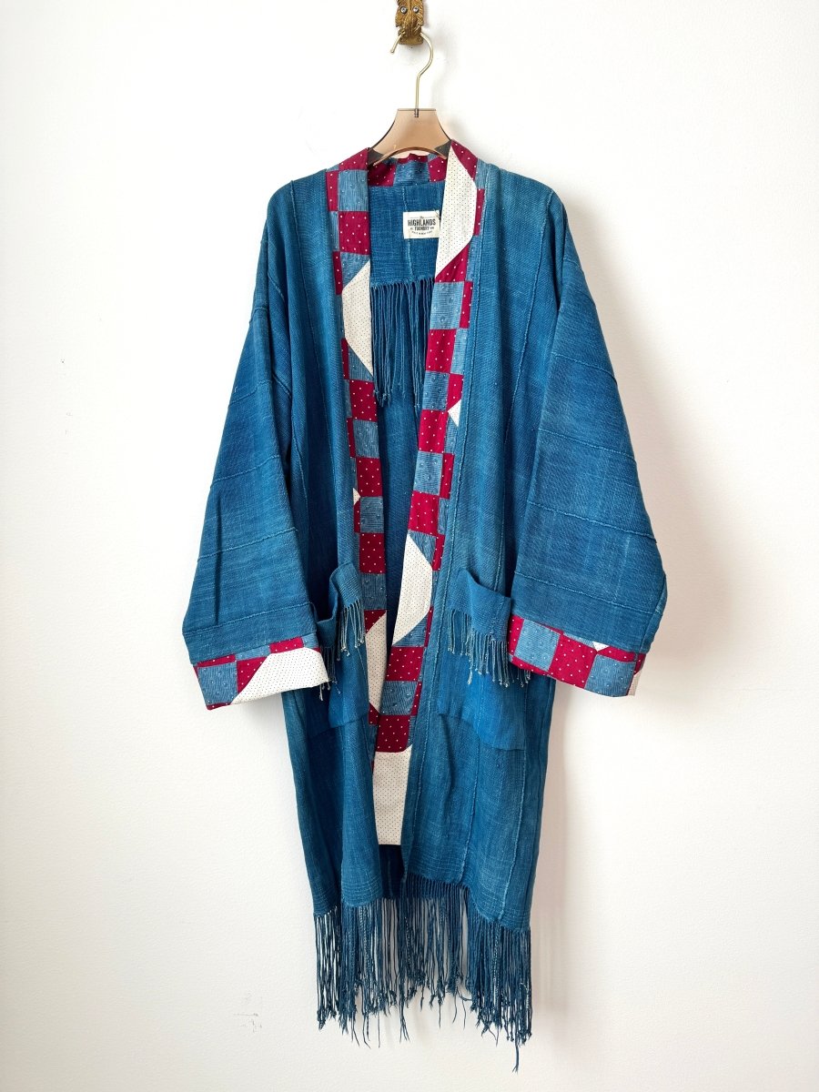 Highlands Foundry | Indigo Mud Cloth and Quilt Duster (Vintage) - Made X Hudson