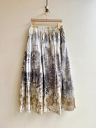 "Petunia" Dusky Lavender Eco-Printed Bell Skirt (Reworked) - Made X Hudson