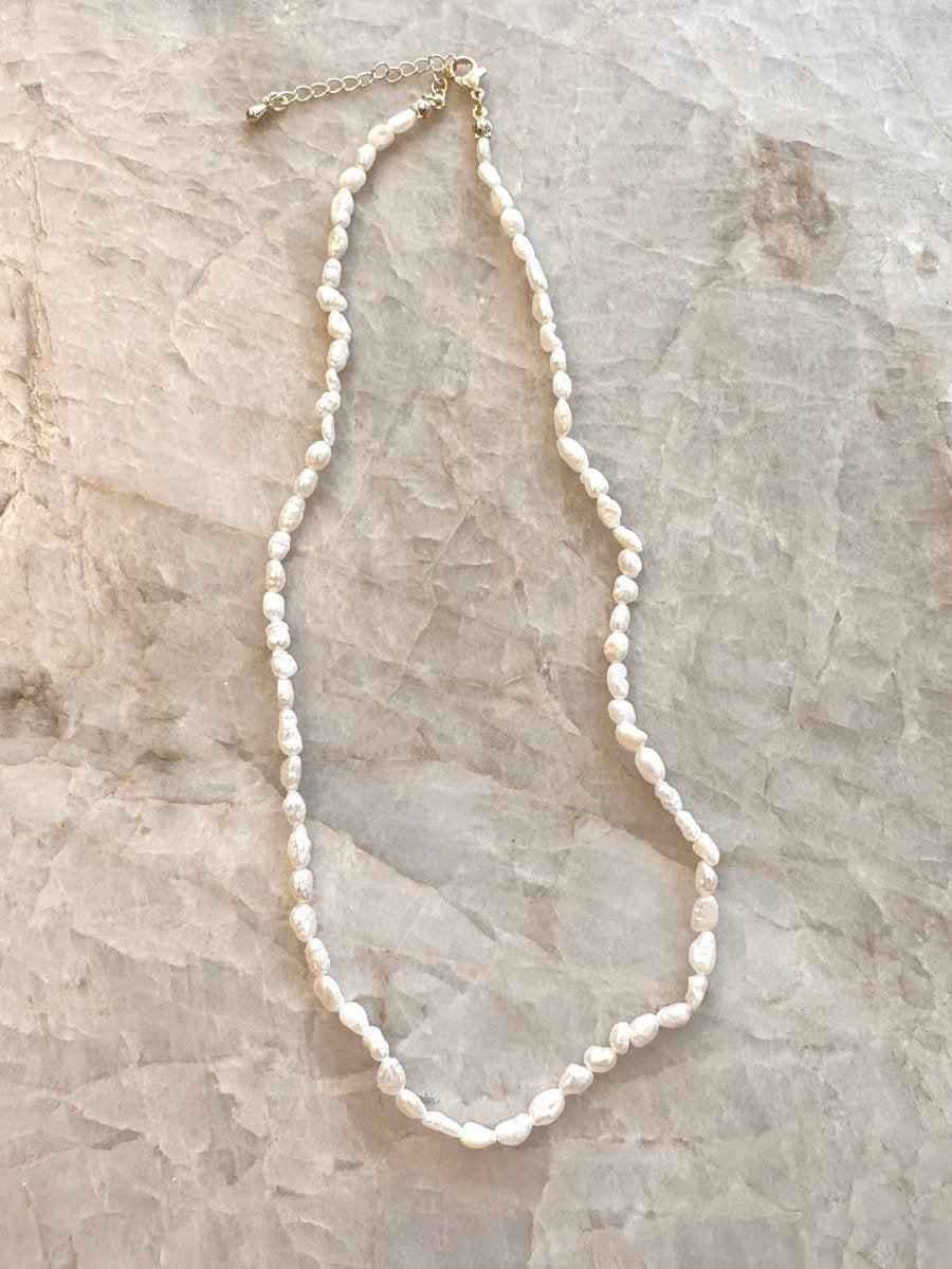 Rice Baroque Pearl Choker Necklace - Made X Hudson