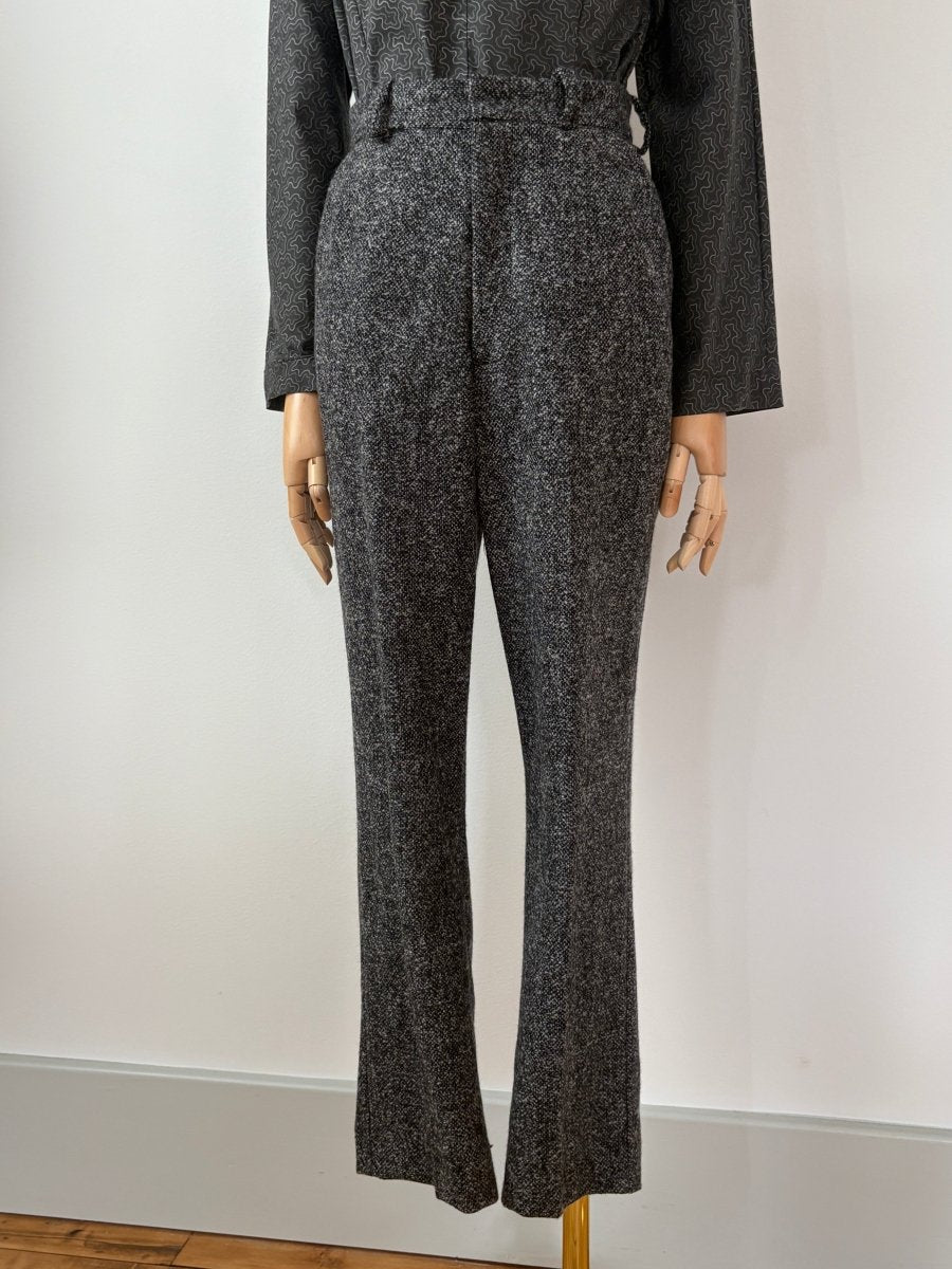 Bronwen Pant in H.S. Cashmere Boucle Sharkskin - Made X Hudson