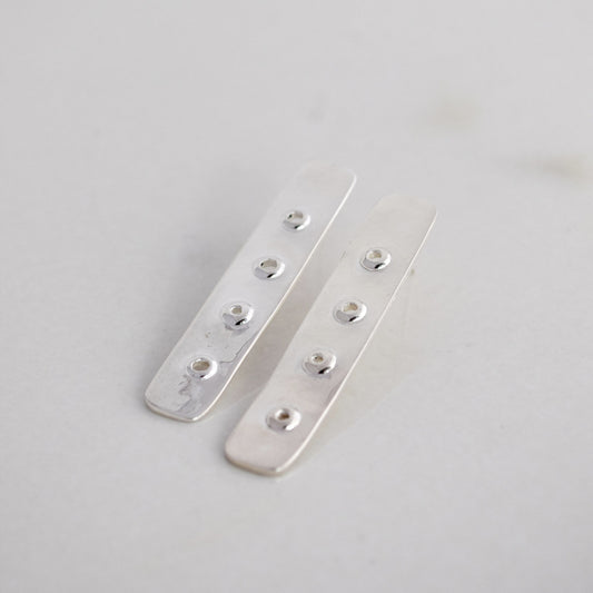 Silver Vuoto Earrings - Long