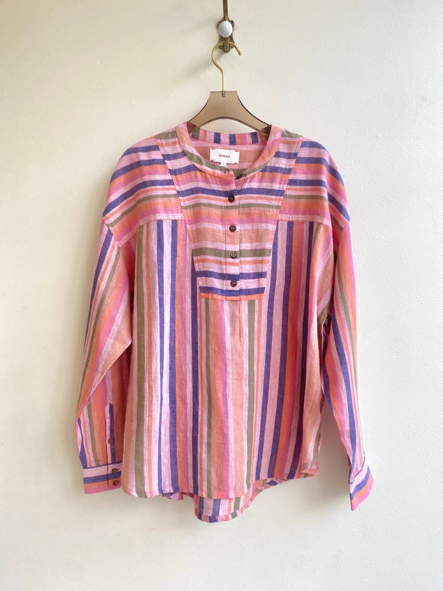 Xírena | Blush Pastel Striped Shirt (Vintage) - Made X Hudson