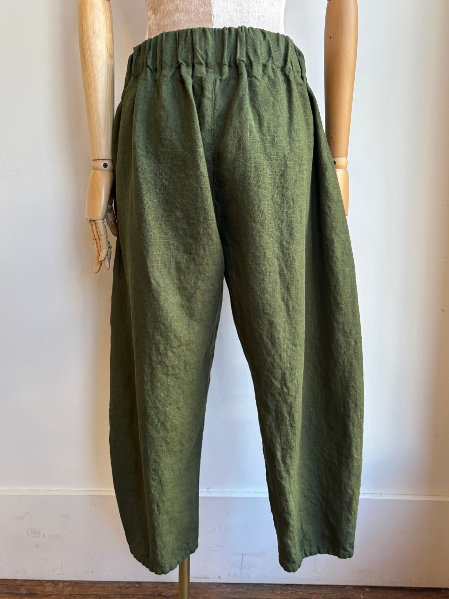 Soft Green Linen Studio Pant - Made X Hudson