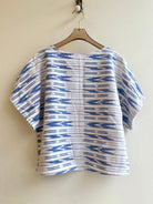 Denim and Bronze Ikat | Picnic Top - Made X Hudson