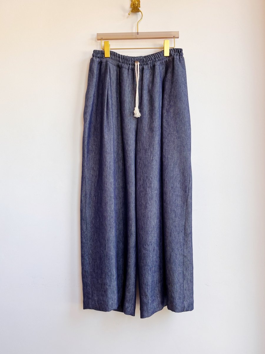 Lightweight Steel Denim Wide - Leg Pant - Made X Hudson