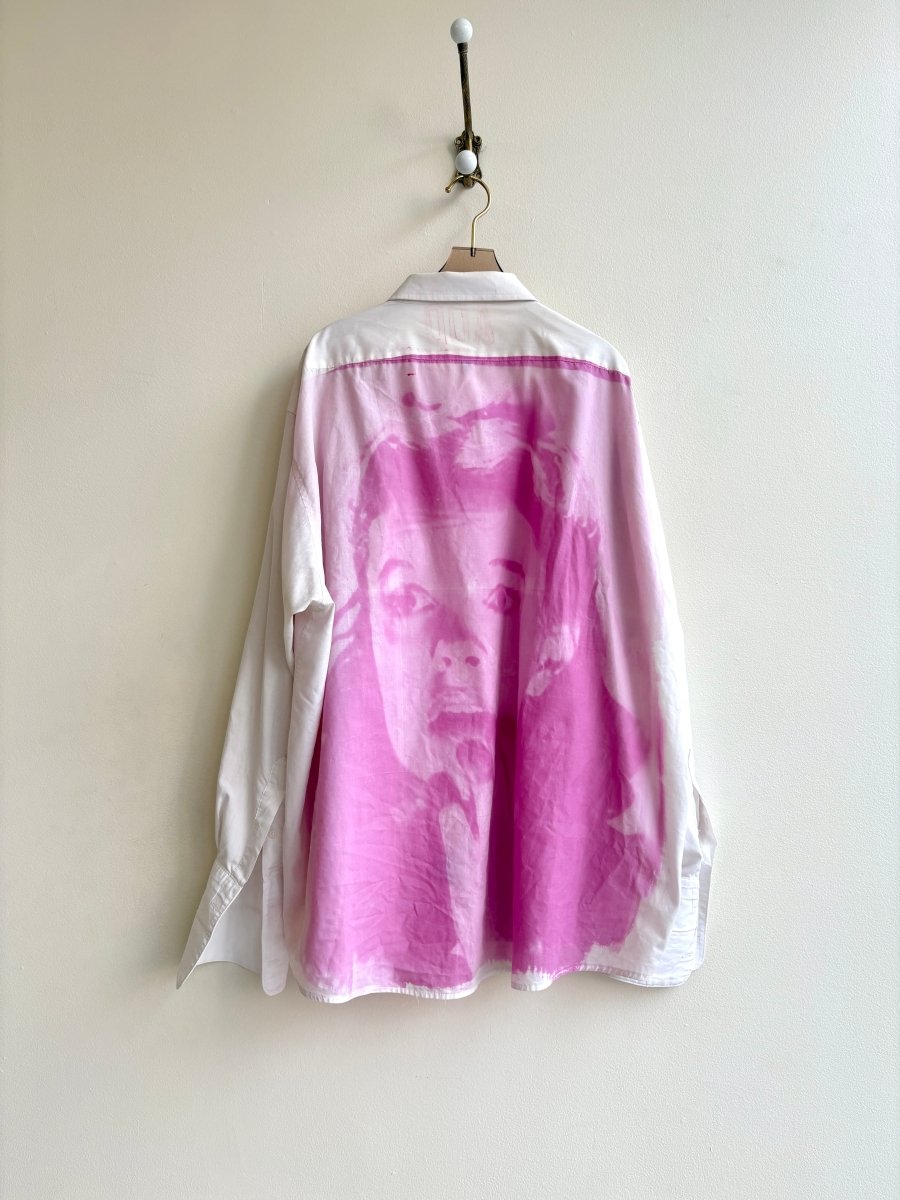 Judy Garland Pink Multi - Print Cyanotype Button - Up Shirt (Reworked) - Made X Hudson